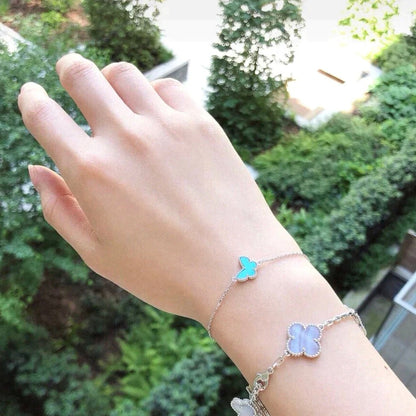 [Lumi Jewellery]BUTTERFLY TURQUOISE BUTTERFLY BRACELET SILVER
