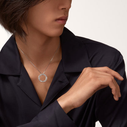 [Lumi Jewelery]LOVE NECKLACE 16MM 3 DIAMONDS