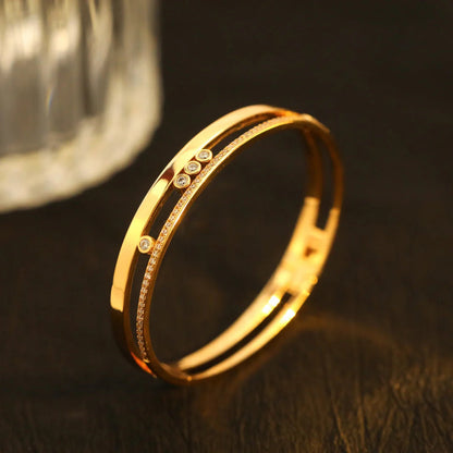 [Lumi Jewels]Move Romane Diamond Bangle Bracelet