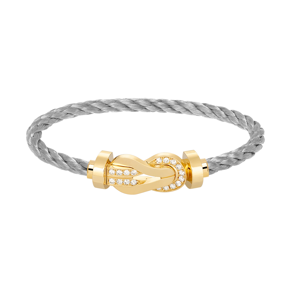 [Lumi Jewellery]CHANCE LARGE 8 FIGURE BUCKLE HALF DIAMOND BRACELET GOLD