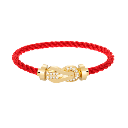 [Lumi Jewellery]CHANCE LARGE 8 FIGURE BUCKLE HALF DIAMOND BRACELET GOLD