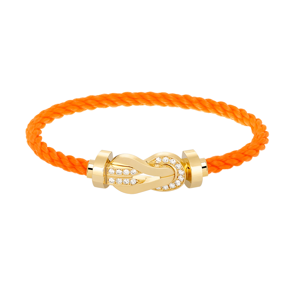 [Lumi Jewellery]CHANCE LARGE 8 FIGURE BUCKLE HALF DIAMOND BRACELET GOLD