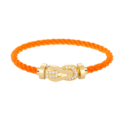 [Lumi Jewellery]CHANCE LARGE 8 FIGURE BUCKLE HALF DIAMOND BRACELET GOLD