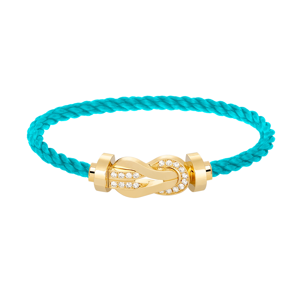 [Lumi Jewellery]CHANCE LARGE 8 FIGURE BUCKLE HALF DIAMOND BRACELET GOLD