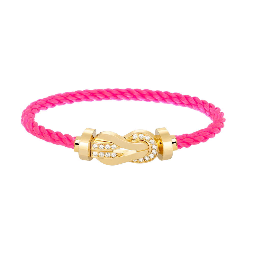 [Lumi Jewellery]CHANCE LARGE 8 FIGURE BUCKLE HALF DIAMOND BRACELET GOLD