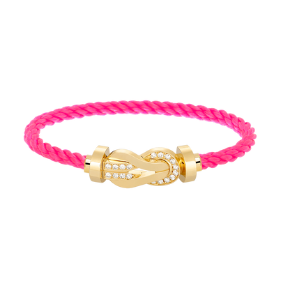 [Lumi Jewellery]CHANCE LARGE 8 FIGURE BUCKLE HALF DIAMOND BRACELET GOLD