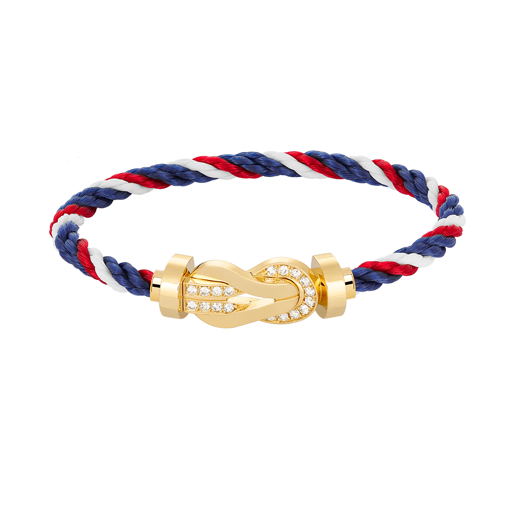 [Lumi Jewellery]CHANCE LARGE 8 FIGURE BUCKLE HALF DIAMOND BRACELET GOLD