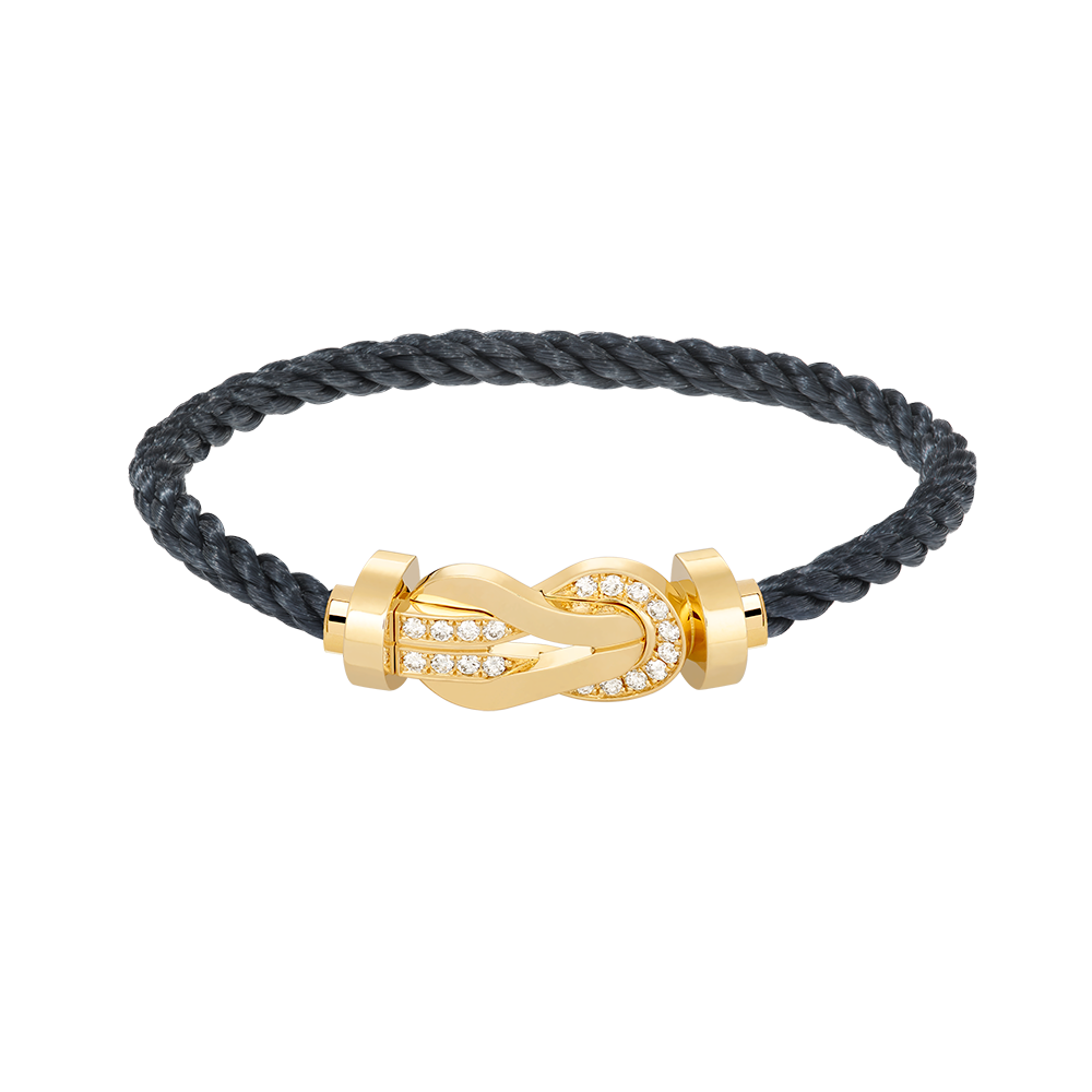 [Lumi Jewellery]CHANCE LARGE 8 FIGURE BUCKLE HALF DIAMOND BRACELET GOLD