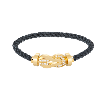 [Lumi Jewellery]CHANCE LARGE 8 FIGURE BUCKLE HALF DIAMOND BRACELET GOLD