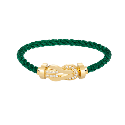 [Lumi Jewellery]CHANCE LARGE 8 FIGURE BUCKLE HALF DIAMOND BRACELET GOLD