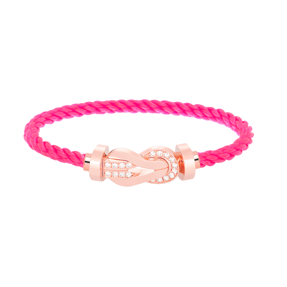 [Lumi Jewellery]CHANCE LARGE 8 FIGURE BUCKLE HALF DIAMOND BRACELET ROSE GOLD