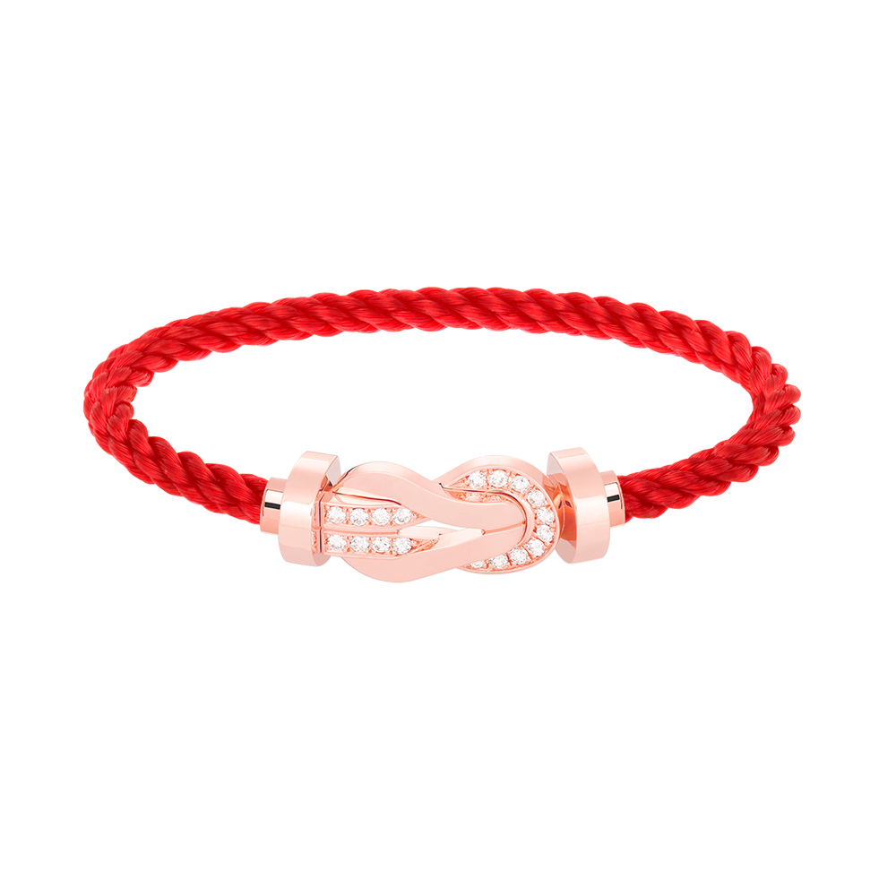 [Lumi Jewellery]CHANCE LARGE 8 FIGURE BUCKLE HALF DIAMOND BRACELET ROSE GOLD