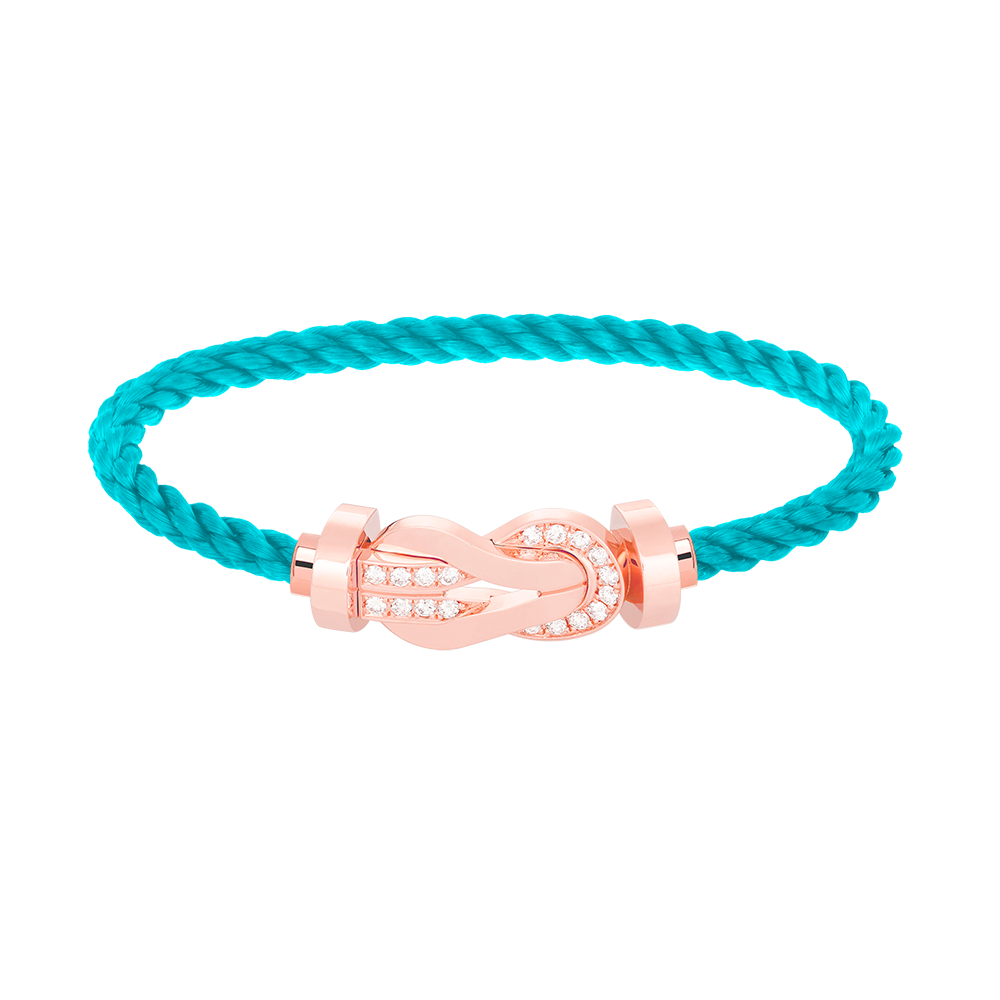 [Lumi Jewellery]CHANCE LARGE 8 FIGURE BUCKLE HALF DIAMOND BRACELET ROSE GOLD