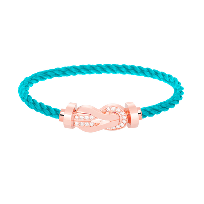 [Lumi Jewellery]CHANCE LARGE 8 FIGURE BUCKLE HALF DIAMOND BRACELET ROSE GOLD