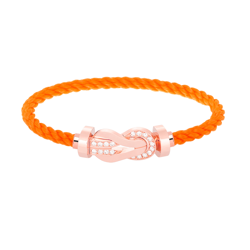 [Lumi Jewellery]CHANCE LARGE 8 FIGURE BUCKLE HALF DIAMOND BRACELET ROSE GOLD