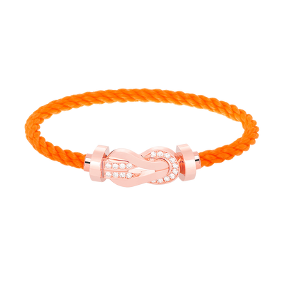 [Lumi Jewellery]CHANCE LARGE 8 FIGURE BUCKLE HALF DIAMOND BRACELET ROSE GOLD