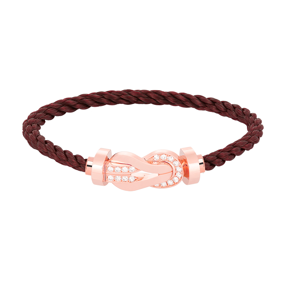 [Lumi Jewellery]CHANCE LARGE 8 FIGURE BUCKLE HALF DIAMOND BRACELET ROSE GOLD