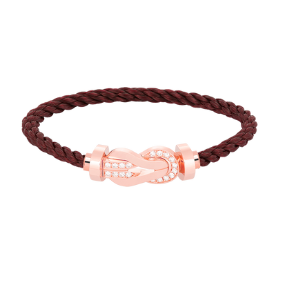 [Lumi Jewellery]CHANCE LARGE 8 FIGURE BUCKLE HALF DIAMOND BRACELET ROSE GOLD