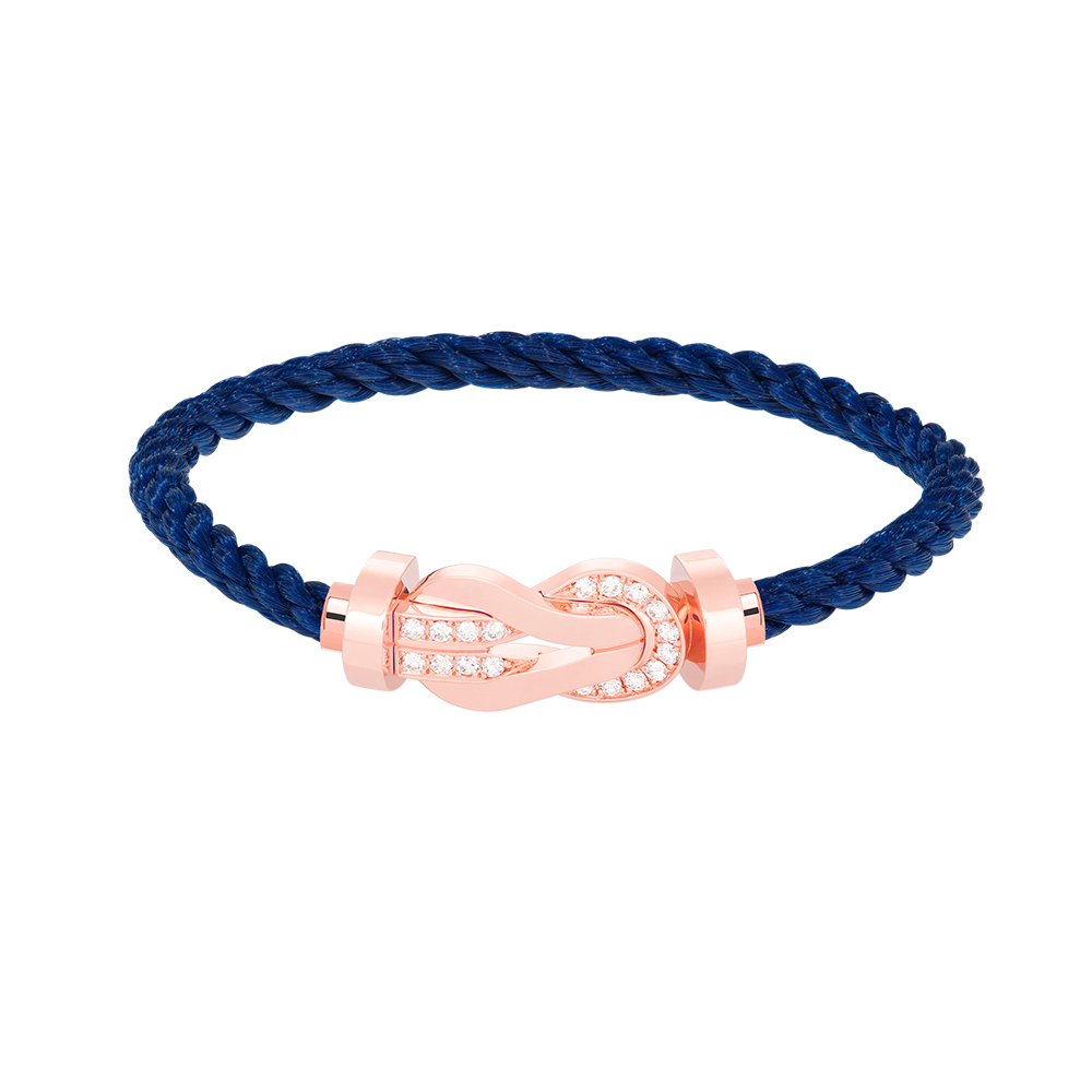 [Lumi Jewellery]CHANCE LARGE 8 FIGURE BUCKLE HALF DIAMOND BRACELET ROSE GOLD