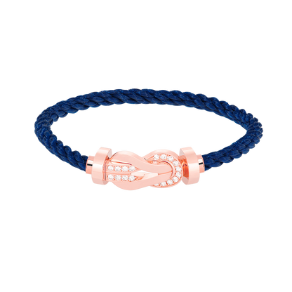 [Lumi Jewellery]CHANCE LARGE 8 FIGURE BUCKLE HALF DIAMOND BRACELET ROSE GOLD
