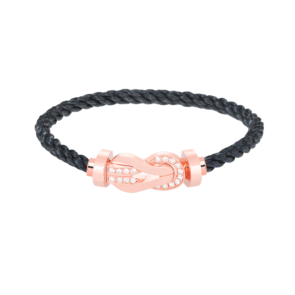 [Lumi Jewellery]CHANCE LARGE 8 FIGURE BUCKLE HALF DIAMOND BRACELET ROSE GOLD