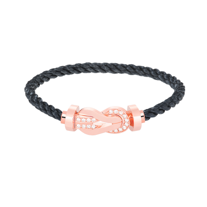 [Lumi Jewellery]CHANCE LARGE 8 FIGURE BUCKLE HALF DIAMOND BRACELET ROSE GOLD