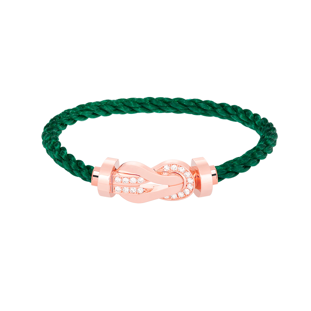 [Lumi Jewellery]CHANCE LARGE 8 FIGURE BUCKLE HALF DIAMOND BRACELET ROSE GOLD