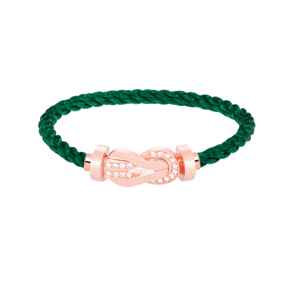 [Lumi Jewellery]CHANCE LARGE 8 FIGURE BUCKLE HALF DIAMOND BRACELET ROSE GOLD