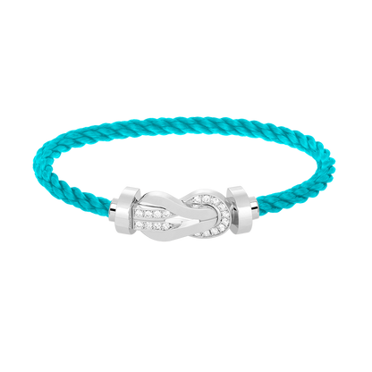 [Lumi Jewellery]CHANCE LARGE 8 FIGURE BUCKLE HALF DIAMOND BRACELET SILVER