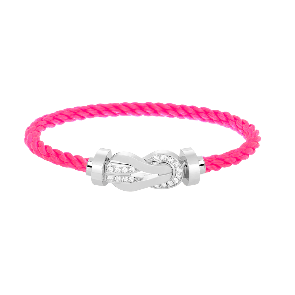 [Lumi Jewellery]CHANCE LARGE 8 FIGURE BUCKLE HALF DIAMOND BRACELET SILVER