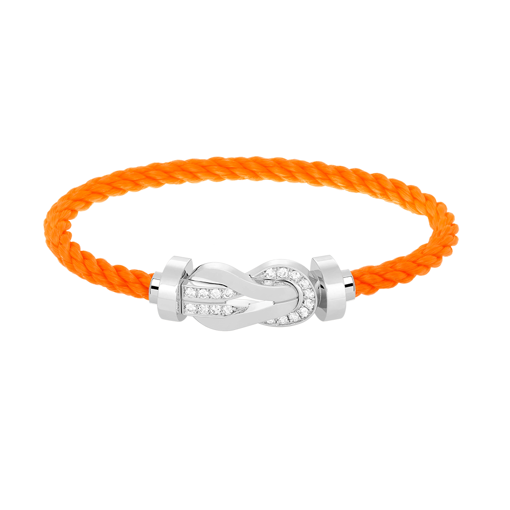 [Lumi Jewellery]CHANCE LARGE 8 FIGURE BUCKLE HALF DIAMOND BRACELET SILVER