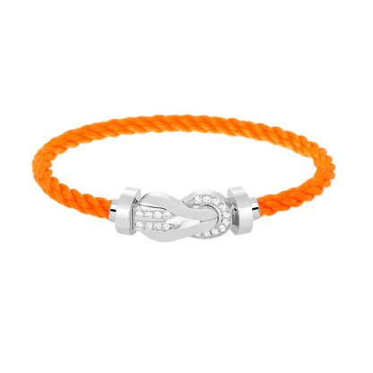 [Lumi Jewellery]CHANCE LARGE 8 FIGURE BUCKLE HALF DIAMOND BRACELET SILVER