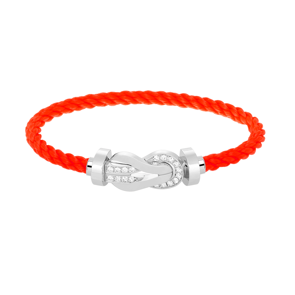 [Lumi Jewellery]CHANCE LARGE 8 FIGURE BUCKLE HALF DIAMOND BRACELET SILVER