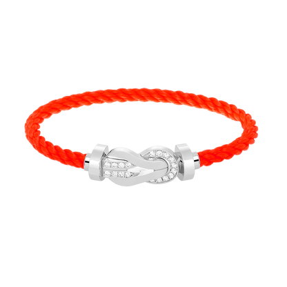 [Lumi Jewellery]CHANCE LARGE 8 FIGURE BUCKLE HALF DIAMOND BRACELET SILVER