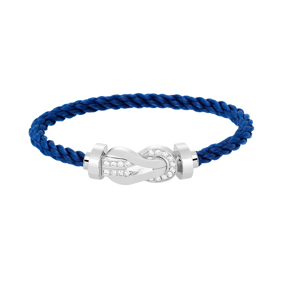 [Lumi Jewellery]CHANCE LARGE 8 FIGURE BUCKLE HALF DIAMOND BRACELET SILVER