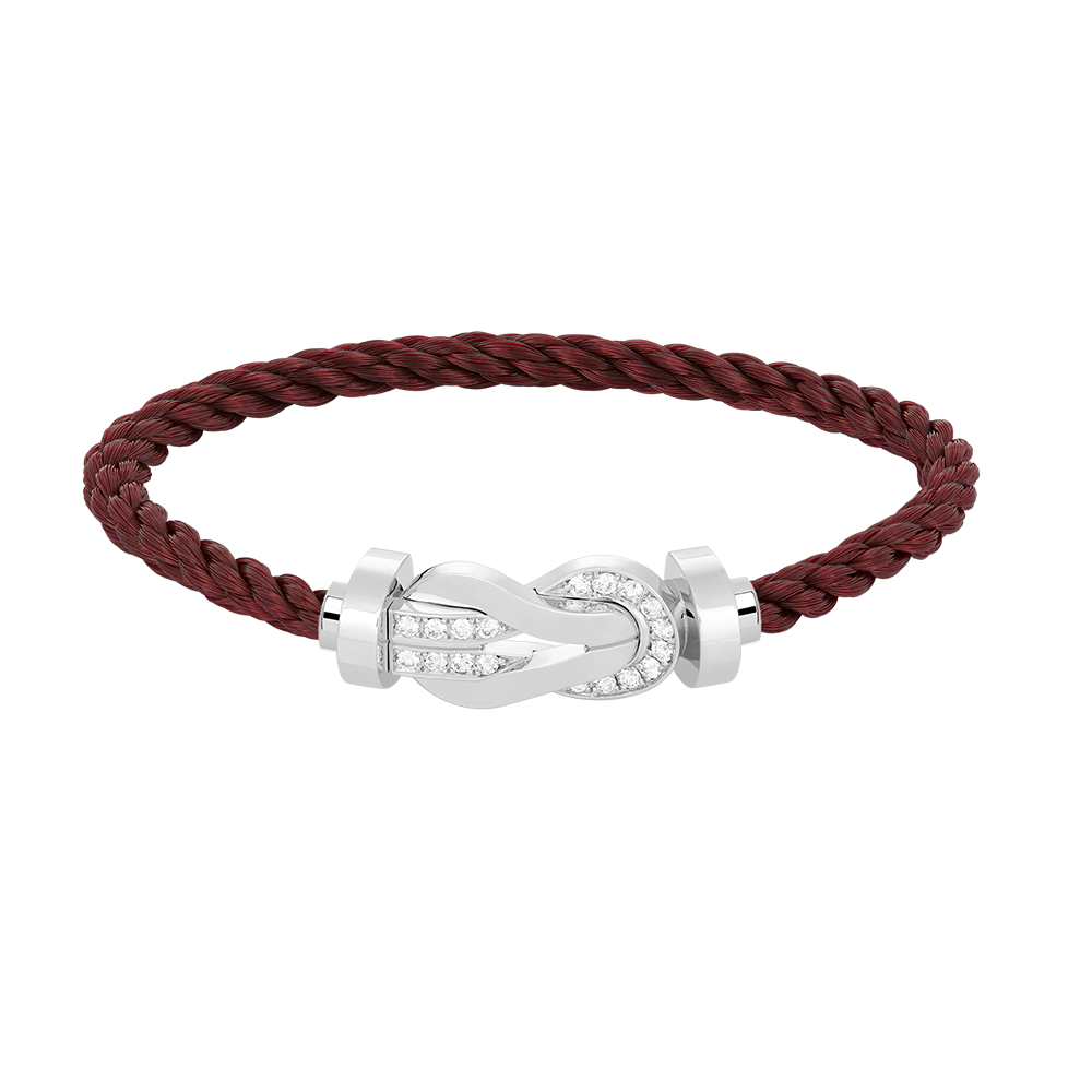 [Lumi Jewellery]CHANCE LARGE 8 FIGURE BUCKLE HALF DIAMOND BRACELET SILVER