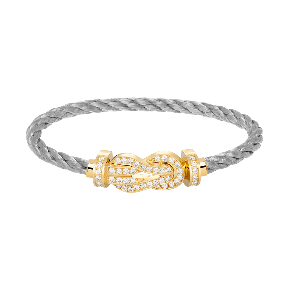 [Lumi Jewellery]CHANCE LARGE 8 FIGURE BUCKLE FULLDIAMOND BRACELET GOLD