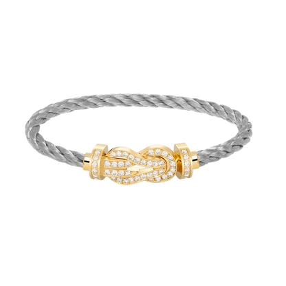 [Lumi Jewellery]CHANCE LARGE 8 FIGURE BUCKLE FULLDIAMOND BRACELET GOLD
