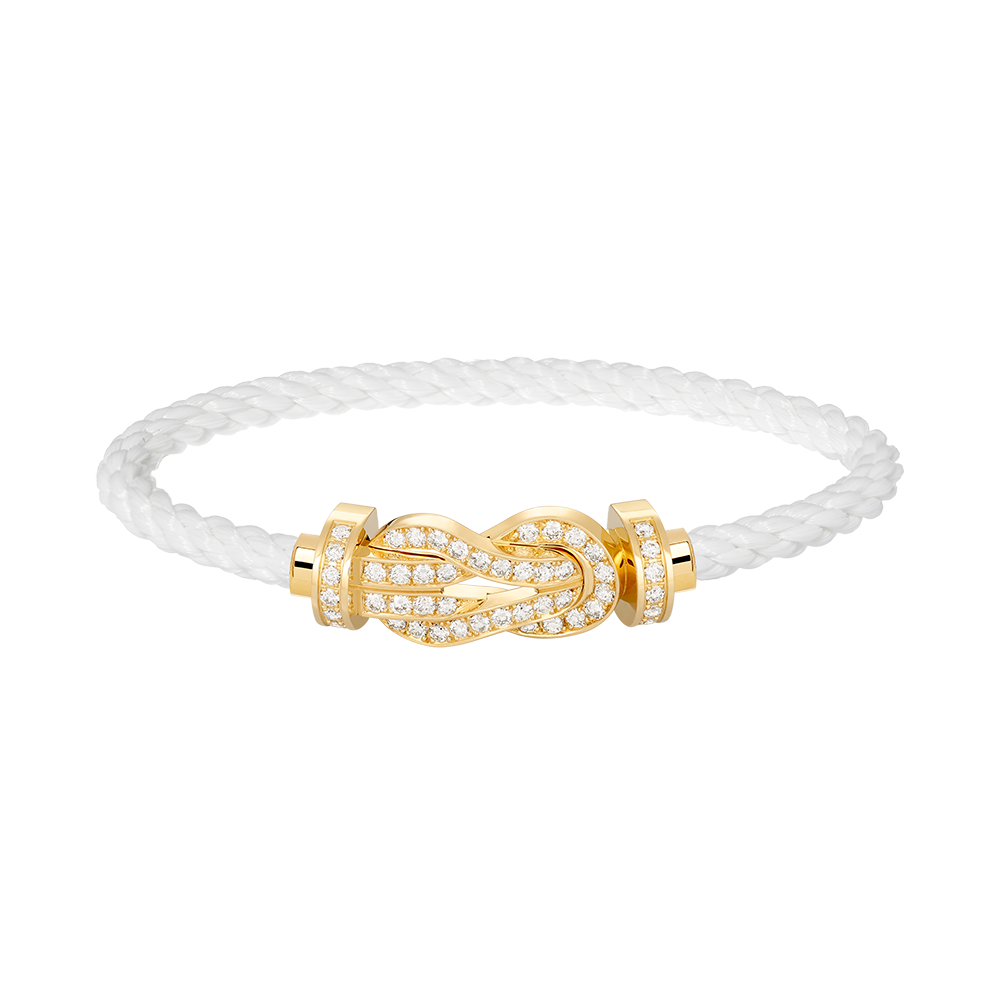 [Lumi Jewellery]CHANCE LARGE 8 FIGURE BUCKLE FULLDIAMOND BRACELET GOLD