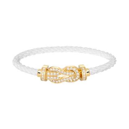 [Lumi Jewellery]CHANCE LARGE 8 FIGURE BUCKLE FULLDIAMOND BRACELET GOLD