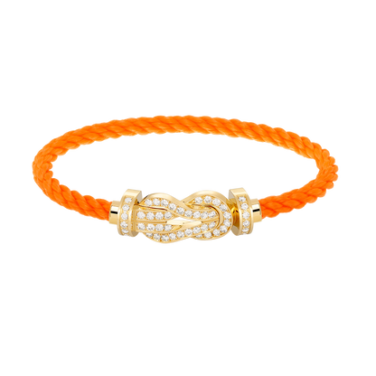 [Lumi Jewellery]CHANCE LARGE 8 FIGURE BUCKLE FULLDIAMOND BRACELET GOLD