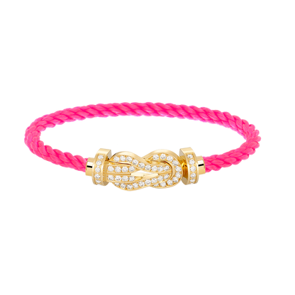 [Lumi Jewellery]CHANCE LARGE 8 FIGURE BUCKLE FULLDIAMOND BRACELET GOLD