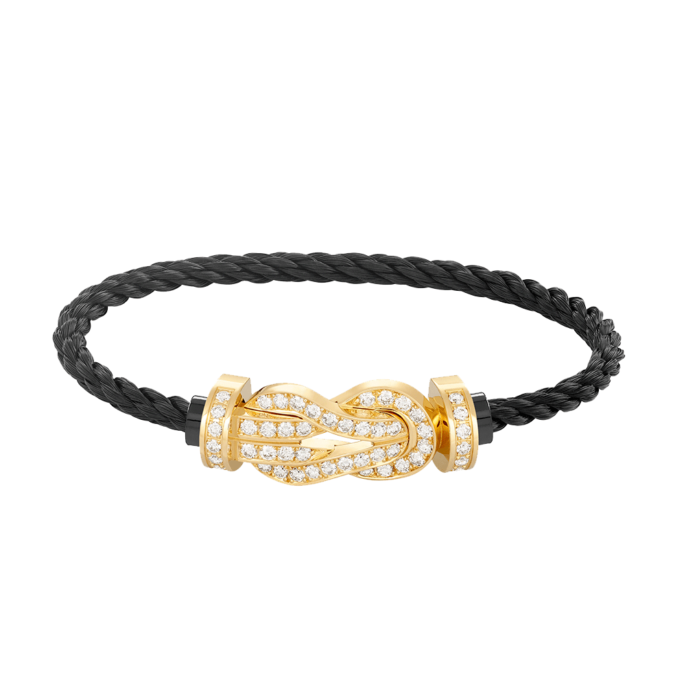 [Lumi Jewellery]CHANCE LARGE 8 FIGURE BUCKLE FULLDIAMOND BRACELET GOLD