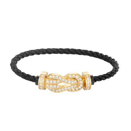 [Lumi Jewellery]CHANCE LARGE 8 FIGURE BUCKLE FULLDIAMOND BRACELET GOLD