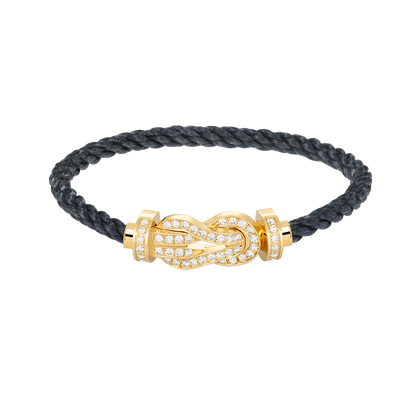 [Lumi Jewellery]CHANCE LARGE 8 FIGURE BUCKLE FULLDIAMOND BRACELET GOLD