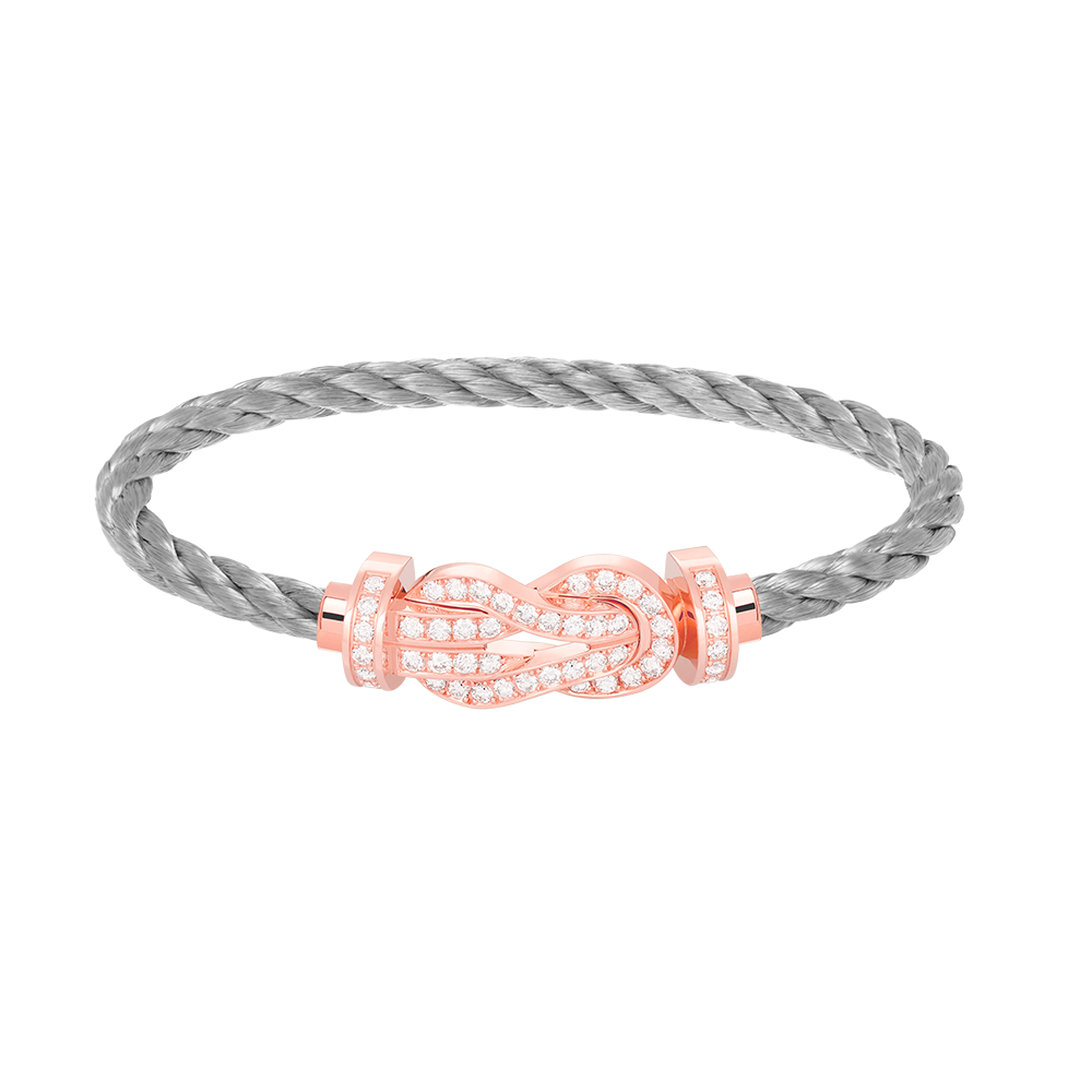 [Lumi Jewellery]CHANCE LARGE 8 FIGURE BUCKLE FULL DIAMOND BRACELET ROSE GOLD