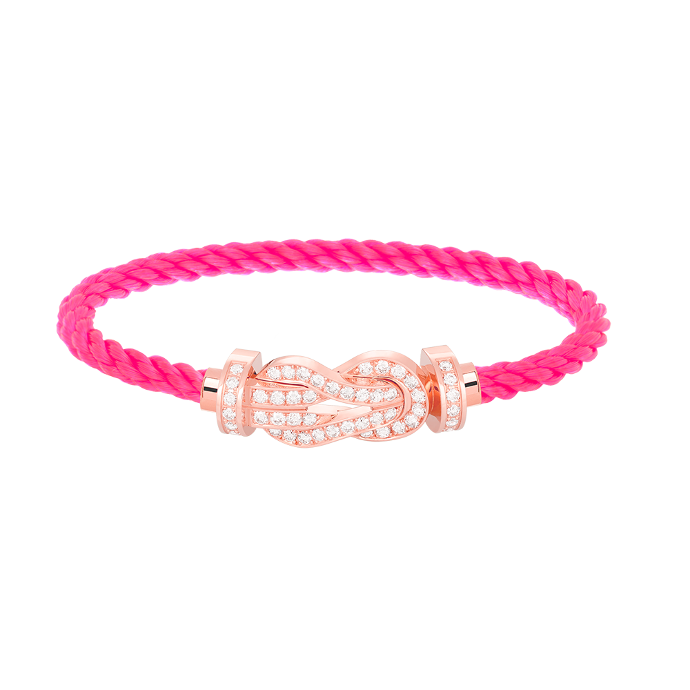 [Lumi Jewellery]CHANCE LARGE 8 FIGURE BUCKLE FULL DIAMOND BRACELET ROSE GOLD
