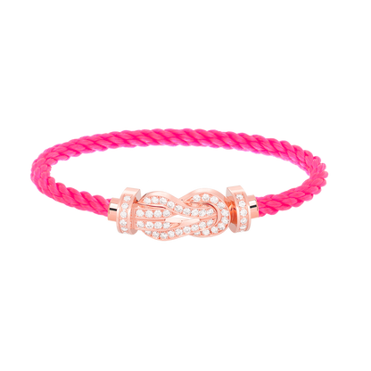[Lumi Jewellery]CHANCE LARGE 8 FIGURE BUCKLE FULL DIAMOND BRACELET ROSE GOLD