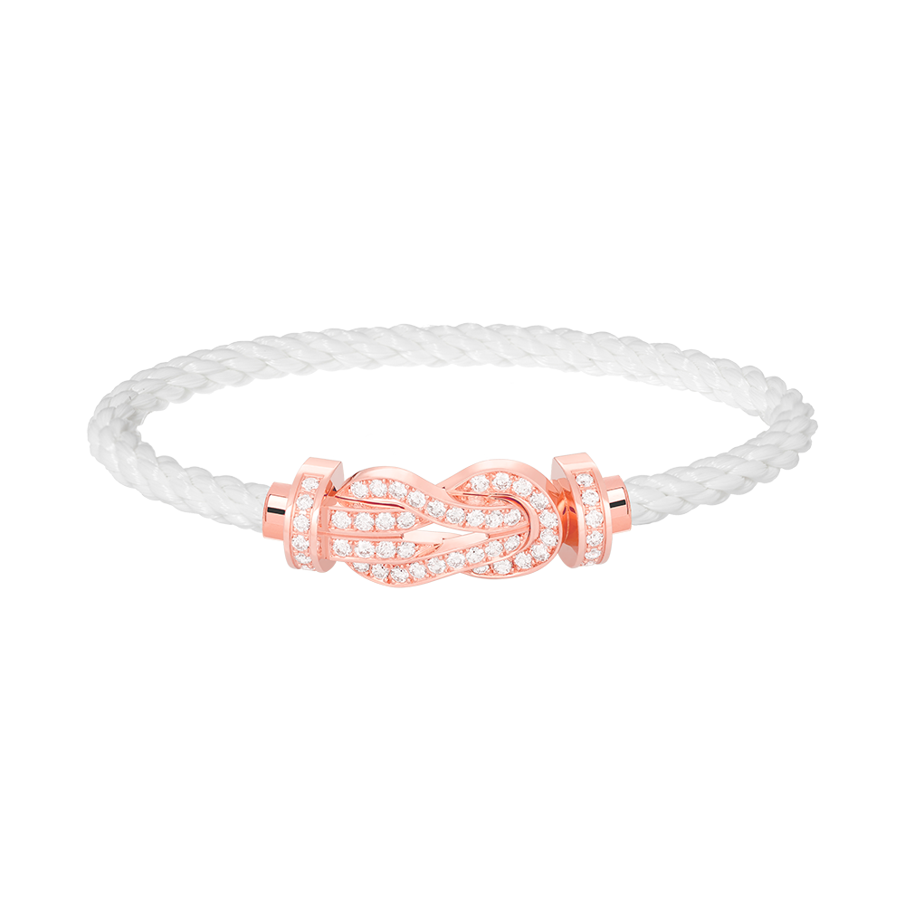 [Lumi Jewellery]CHANCE LARGE 8 FIGURE BUCKLE FULL DIAMOND BRACELET ROSE GOLD