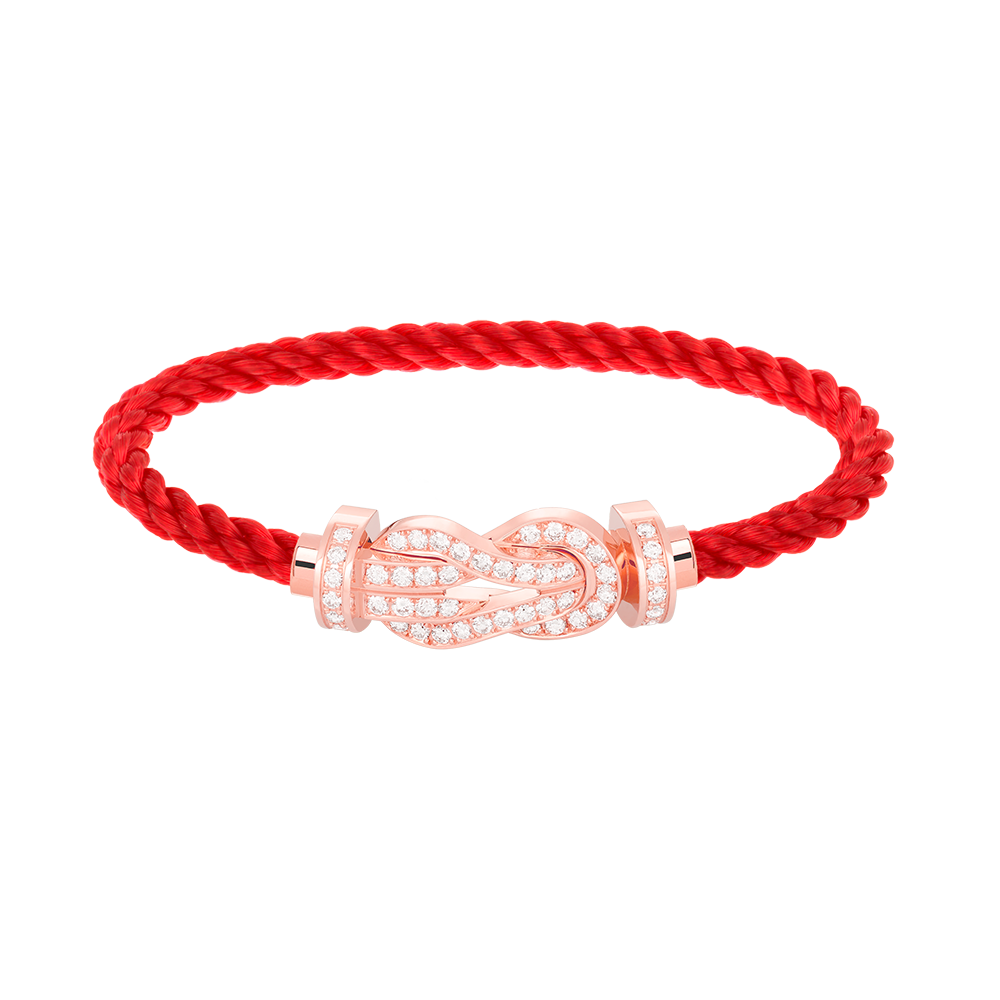 [Lumi Jewellery]CHANCE LARGE 8 FIGURE BUCKLE FULL DIAMOND BRACELET ROSE GOLD